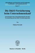 Osswald |  Die D&O-Versicherung beim Unternehmenskauf | Buch |  Sack Fachmedien