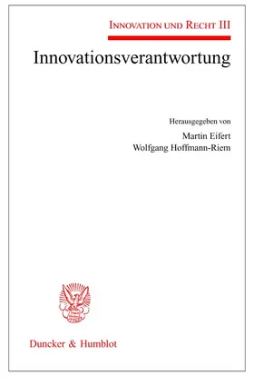 Eifert / Hoffmann-Riem |  Innovationsverantwortung | Buch |  Sack Fachmedien