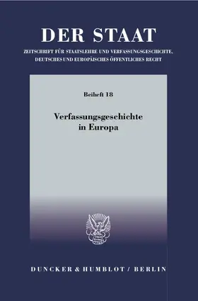 Neuhaus |  Verfassungsgeschichte in Europa | Buch |  Sack Fachmedien
