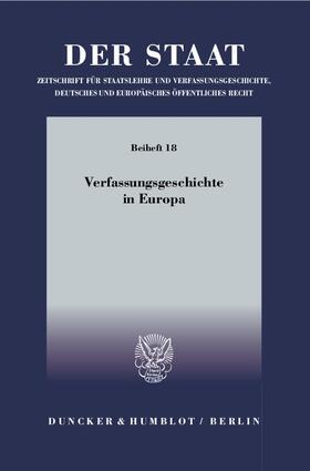 Neuhaus |  Der Staat. Verfassungsgeschichte in Europa | Buch |  Sack Fachmedien