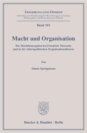 Springmann | Macht und Organisation | Buch | 978-3-428-13272-0 | sack.de