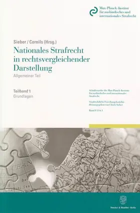 Adams / Sieber / Cornils |  Nationales Strafrecht in rechtsvergleichender Darstellung. Allgemeiner Teil. Band 1 | Buch |  Sack Fachmedien
