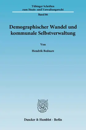 Bednarz | Demographischer Wandel und kommunale Selbstverwaltung | Buch | 978-3-428-13333-8 | www.sack.de