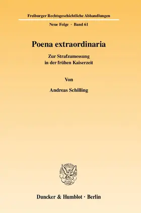Schilling | Poena extraordinaria. | Buch | 978-3-428-13334-5 | sack.de