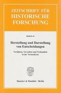 Stollberg-Rilinger / Krischer |  Herstellung und Darstellung von Entscheidungen | Buch |  Sack Fachmedien
