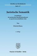 Busse |  Juristische Semantik | Buch |  Sack Fachmedien