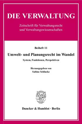 Schlacke | Umwelt- und Planungsrecht im Wandel | Buch | 978-3-428-13431-1 | sack.de