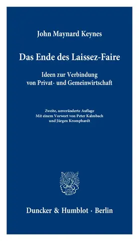 Keynes |  Das Ende des Laissez-Faire | Buch |  Sack Fachmedien
