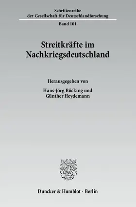 Bücking / Heydemann | Streitkräfte im Nachkriegsdeutschland. | Buch | 978-3-428-13522-6 | www.sack.de