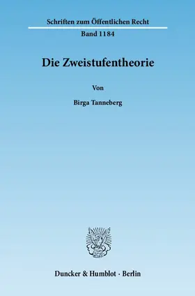 Tanneberg |  Die Zweistufentheorie | Buch |  Sack Fachmedien