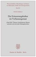 Häberle |  Die Erinnerungskultur im Verfassungsstaat | Buch |  Sack Fachmedien