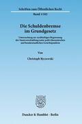Ryczewski |  Die Schuldenbremse im Grundgesetz | Buch |  Sack Fachmedien
