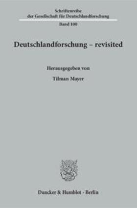 Mayer |  Deutschlandforschung - revisited | Buch |  Sack Fachmedien