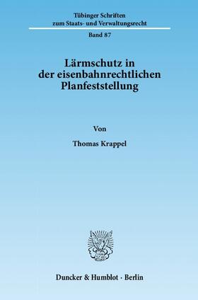 Krappel | Lärmschutz in der eisenbahnrechtlichen Planfeststellung | Buch | 978-3-428-13613-1 | sack.de