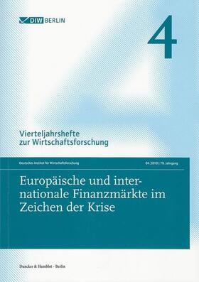 Vierteljahrshefte zur Wirtschaftsforschung. Heft 4, 79. Jahrgang (2010) | Buch | sack.de