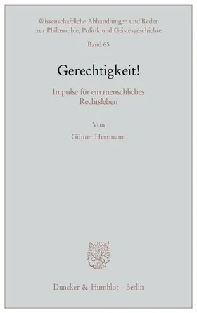 Herrmann |  Gerechtigkeit! | Buch |  Sack Fachmedien