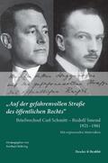 Schmitt / Mehring / Smend |  "Auf der gefahrenvollen Straße des öffentlichen Rechts" | Buch |  Sack Fachmedien
