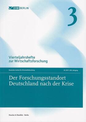 Der Forschungsstandort Deutschland nach der Krise | Buch |  Sack Fachmedien