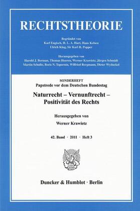 Krawietz |  Naturrecht - Vernunftrecht - Positivität des Rechts | Buch |  Sack Fachmedien