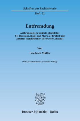 Müller |  Müller, F: Entfremdung | Buch |  Sack Fachmedien