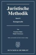 Müller / Christensen |  Müller, F: Juristische Methodik II | Buch |  Sack Fachmedien