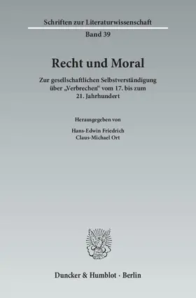 Friedrich / Ort |  Recht und Moral | Buch |  Sack Fachmedien