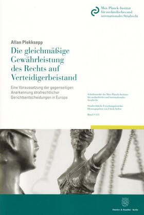 Plekksepp | Die gleichmäßige Gewährleistung des Rechts auf Verteidigerbeistand | Buch | 978-3-428-13967-5 | sack.de