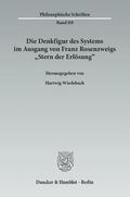 Wiedebach |  Die Denkfigur des Systems im Ausgang von Franz Rosenzweigs »Stern der Erlösung« | Buch |  Sack Fachmedien
