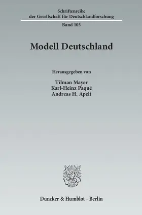 Mayer / Paqué / Apelt | Modell Deutschland | Buch | 978-3-428-14024-4 | www.sack.de