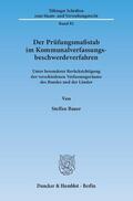 Bauer |  Der Prüfungsmaßstab im Kommunalverfassungsbeschwerdeverfahren | Buch |  Sack Fachmedien