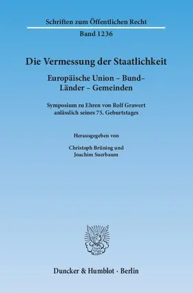 Brüning / Suerbaum |  Die Vermessung der Staatlichkeit | Buch |  Sack Fachmedien