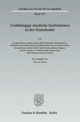 Theurl | Unabhängige staatliche Institutionen in der Demokratie | Buch | 978-3-428-14091-6 | sack.de