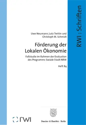 Neumann / Trettin / Schmidt |  Förderung der Lokalen Ökonomie | Buch |  Sack Fachmedien