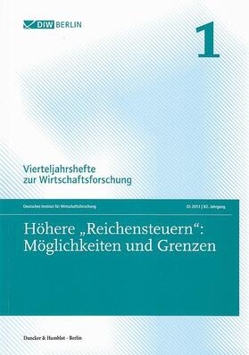  Höhere »Reichensteuern«: Möglichkeiten und Grenzen. | Buch |  Sack Fachmedien