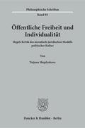 Sheplyakova |  Öffentliche Freiheit und Individualität | Buch |  Sack Fachmedien