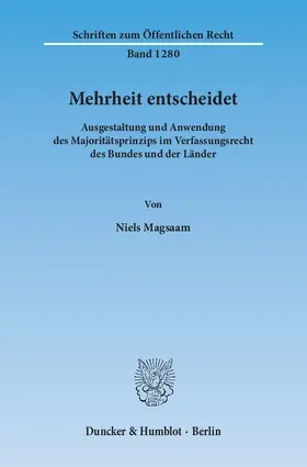 Magsaam | Mehrheit entscheidet | Buch | 978-3-428-14207-1 | www.sack.de