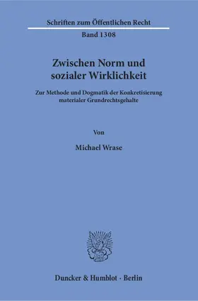 Wrase |  Zwischen Norm und sozialer Wirklichkeit | Buch |  Sack Fachmedien
