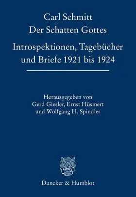 Giesler / Hüsmert / Spindler | Der Schatten Gottes | Buch | 978-3-428-14308-5 | www.sack.de
