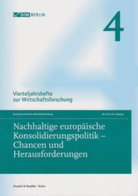  Nachhaltige europäische Konsolidierungspolitik - Chancen und | Buch |  Sack Fachmedien