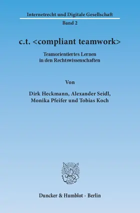 Heckmann / Seidl / Pfeifer |  c.t. <compliant teamwork> | Buch |  Sack Fachmedien