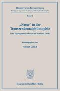 Girndt |  »Natur« in der Transzendentalphilosophie. | Buch |  Sack Fachmedien