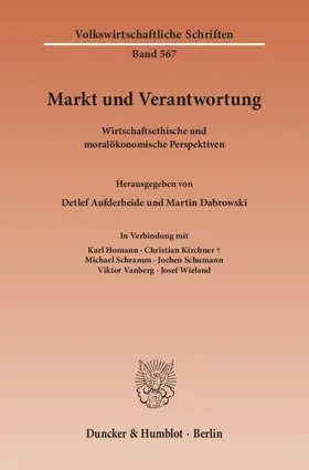 Aufderheide / Dabrowski |  Markt und Verantwortung | Buch |  Sack Fachmedien