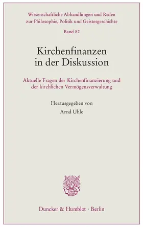 Uhle |  Kirchenfinanzen in der Diskussion | Buch |  Sack Fachmedien