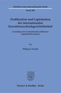 Donath |  Proliferation und Legitimation der internationalen Investitionsschiedsgerichtsbarkeit | Buch |  Sack Fachmedien