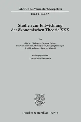 Trautwein |  Die Zeit um den Ersten Weltkrieg als Krisenzeit der Ökonomen | Buch |  Sack Fachmedien