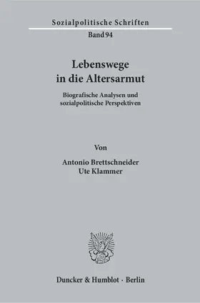 Brettschneider / Klammer |  Lebenswege in die Altersarmut. | Buch |  Sack Fachmedien