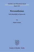 Leisner |  Personalismus | Buch |  Sack Fachmedien