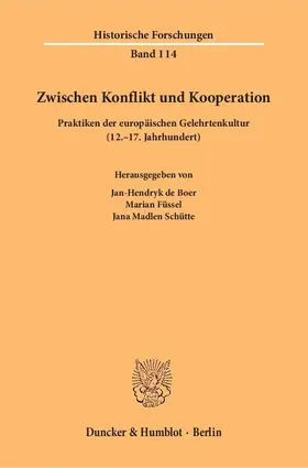 Boer / Füssel / Schütte |  Zwischen Konflikt und Kooperation. | Buch |  Sack Fachmedien