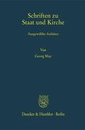 May / Egler / Rees |  Schriften zu Staat und Kirche | Buch |  Sack Fachmedien