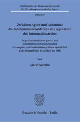 Martini |  Martini, M: Zwischen Agora und Arkanum | Buch |  Sack Fachmedien